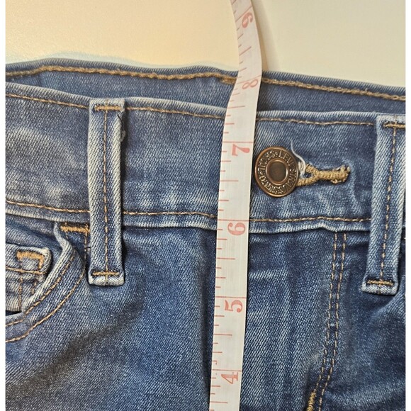 Levi’s Girls 710 Super Skinny Jeans Size 24 W24 L30 Medium Wash Stretch Low Rise - Picture 7 of 7